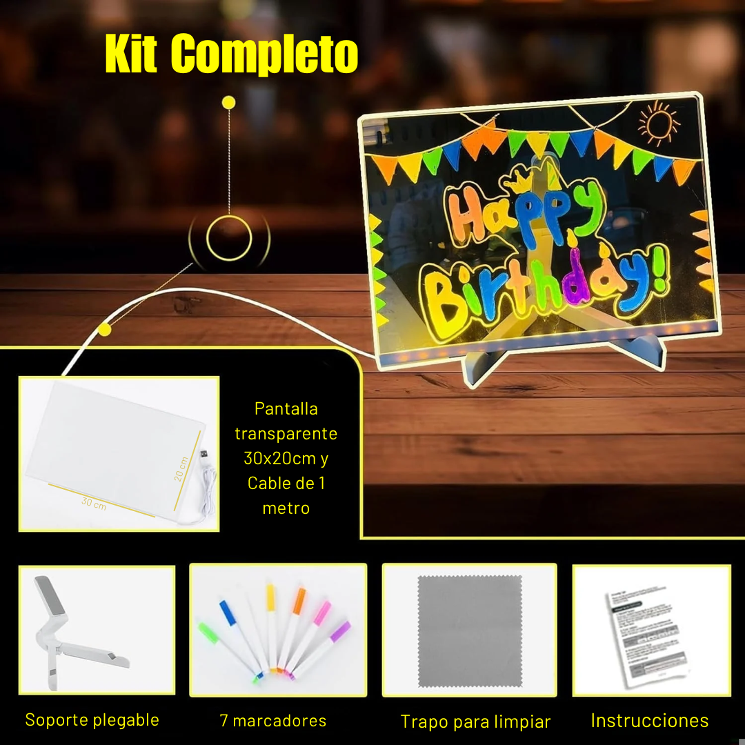 Tablero LED de dibujo