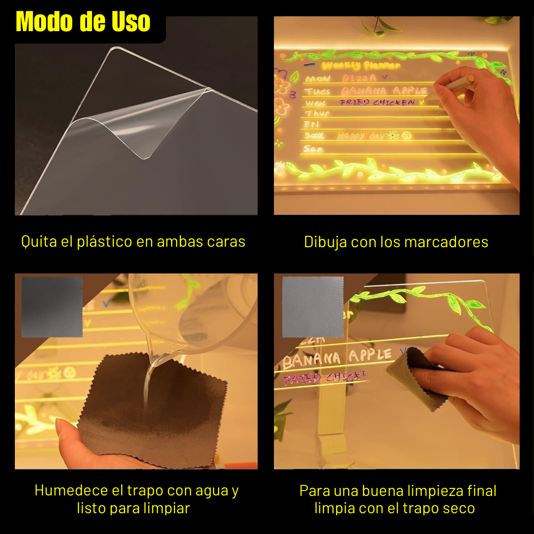 Tablero LED de dibujo
